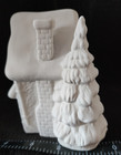 Ready To Paint Ceramic Bisque Christmas Candy Store house