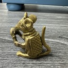 Rat Vintage Worship Ganesha Ride Hindu Lord Brass Finish 5 33 Cm Diwali Gift