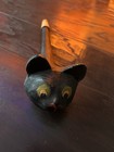 Vintage Paper Mache Cat Noisemaker Halloween Papier Mache