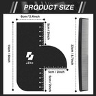 2pcs Hairline Shaping Barber Tool Enhancement Guide Card For Lineups   Edges New