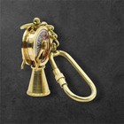 Brass Ship Engine Telegraph Keychain   Nautical Maritime Gift   Vintage Marine K