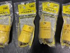  qty 4  Woodhead 1447 5-15p Super Safeway Neotex Rubber Yellow Plugs 15a  125v