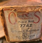 Player Piano Music Roll   white Christmas   1942 By Q r s   Word Roll   5 