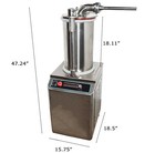 Hydraulic Sausage Stuffer   Automatic 110v   882 Lb h   Sausage Filling 26l