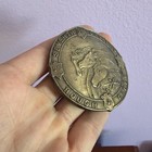 Vintage 7th Cavalry Rough Riders Civil War Military Belt Buckle Brass