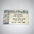 July 2006 Nine Inch Nails Kroq Concert Ticket Stub Verizon Amphitheater