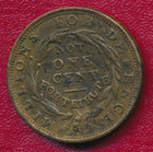 1857 Hard Times Token - Not One Cent   nice Circulated   Free Ship  