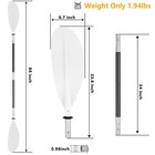 Kayak Paddle 88in 4 Pieces Boat Oars Kayak Paddles heavy Duty Aluminum Alloy    