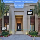 Wired Apartment Video Intercom System 2 Units 7 Inches Touch Monitor Wireless   