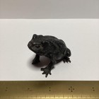 Bronze 2 7 Inch Small Statue Frog Japanese Antique Bonsai Suiseki Decor