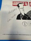 Abbott And Costello First Day Issue 1991 Print And Stamp Signed 11x13