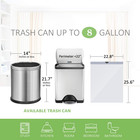 8 Gallon 210 Counts Strong Drawstring Trash Bags Garbage Bags  Medium Kitchen Tr