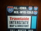 1969 Fall Winter I80 29 25 70 Interstate  Road Map Conoco Gas Oil Il Ia Ne Wy Co