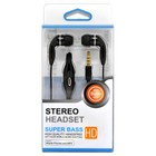 Black Universal 3 5mm Earbuds Handsfree Remote Control With Mic  Stereo Headset