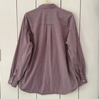 Vtg 90s Catalina Mens Buttonup Shirt Mini Check Sz L Burgundy Long Sleeve Preppy