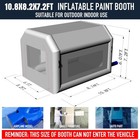 Portable Inflatable Paint Booth Tent With 480w Blower   Air Filter System