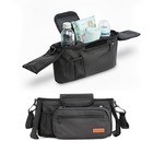 Universal Stroller Organizer Bag With 2 Insulated Cup Holder  Durable Detacha   