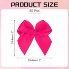 50pcs 1  Mini Satin Ribbon Bows For Diy Craft Party Decoration Rose Red