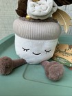 Greenhouse By Russ 12  Plush Rose Plant Plants Stuffed Toy Gold Trim Nwt