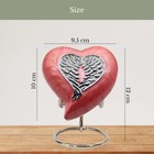 Heart Mini Urn For Ashes Adult Male  Female   Memorial Gifts With Velvet Box    