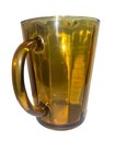 Vintage Mid Century Modern Amber Glass Pitcher 8 