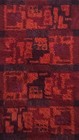 Mid-century Rya Shag Wool Rug Carpet Burgundy Red Purple Vintage 60s 70s Germany
