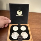 Canada 1976 Montreal Olympic  5 Silver Proof Set 0 925 W  Coa K014763