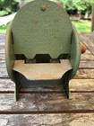 Vtg Johnson Hand Crank Automatic Card Shuffler Green Metal Wood Usa