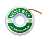 2x 2 0mm Desoldering Braid Wick Solder Remover W  No Residue Rosin Flux 5 Ft