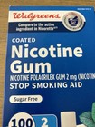 2 Compare To Nicorette Nicotine Gum 2 Mg Ice Mint Flavor 100 Pieces Each New