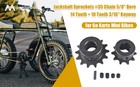 Jackshaft Sprockets35 Chain 14tooth 5 8  Bore 10tooth 3 16  Keyway For Go Karts