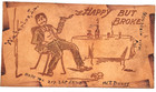 Set Of 4 Vintage Leather Postcards 1903-1907 Humorous Themes