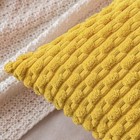  Throw Pillow Covers Soft Corduroy 18  X 18   pack Of 2  Mustard Yellow