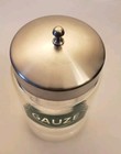 Vtg Mcm Kalon Protex Apothecary Glass Jar Art Deco Gauze Medical Pharmaceutical