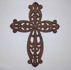 Cast Iron Decorative Cross Wall Hanging Christian Home Decor