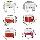 Vevor Pottery Wheel Ceramic Machine 9 8  14  300prm Clay Sculpting Tool 280-350w