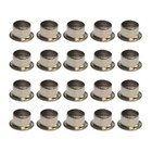 20pcs Drum Air Vent Grommet Nickel Chrome 12x8mm