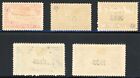 Paraguay 1935 Overprinted Air Post Stamps Scott  C93-c97 Mint Vf xf Og Hinged     