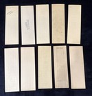 Vintage Ten Paper Stamp Scott Perforation Raised Ink Perf Gauges
