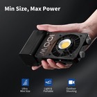 Cinepeer Cx100100w Led Video Light With Built-in 4500mah Battery Bi-color Cob