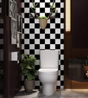 Checkered Black And White Vinyl Flooring Roll 15 8x78 8 In Floor Contact Paper W