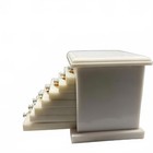 Antique Alabaster Coaster Set With Carved Details And A Tiered Holder 