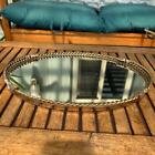 Vintage Stylebuilt Vanity Mirror Hollywood Regency Twisted Tassel Gold Plated