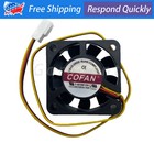 2pcs New For Cofan F-4010m12bii Large Air Volume Fan 40 40 0 16a 12v 3-pin