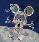 Swarovski Disney Mickey   Minnie Mouse Figurines And Showcase Ears Plaque Euc
