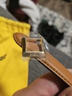 Mcm Women s Brown Skinny Belt Gold Buckle Metal Hardware Buckle Accent