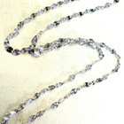 16    2mm Solid 14k White Gold Diamond Cut Sparkly Chain Necklace