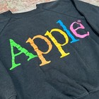 Vintage 1980s  Original Apple Logo Crewneck Sweatshirt Medium small Retro