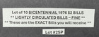 Lot Of 10 1976  2 Two Dollar Bills   Lightly Circulated Bicentennial Notes  25p
