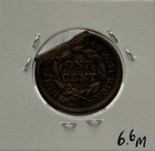 1853 Copper Braided Hair Large Cent  Clipped  Nice  Low Mintage      